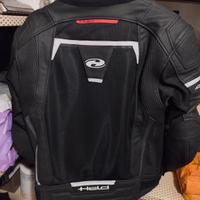 Giacca moto pelle tessuto estiva