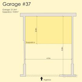 Garage grande soppalcato a Ventimiglia