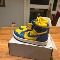 Scarpe Nike Jordan blu e gialle 39