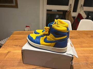 Scarpe Nike Jordan blu e gialle 39