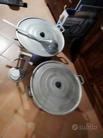 set pentole per conserva pomodori 