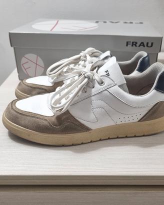 Scarpe Frau FX Offwhite pelle nappa e suede 41