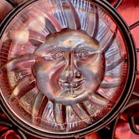 Brucia candela incenso ferro vetro tribale Tibet