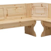 Giropanca/panca ad angolo, contenitore, in pino