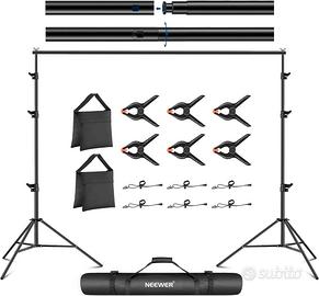 Sistema di supp. set fotografico NEEWER + fondale