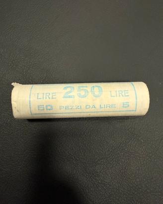 Rotoli monete FDC da 5, 10, 20, 50, 100, 200 lire