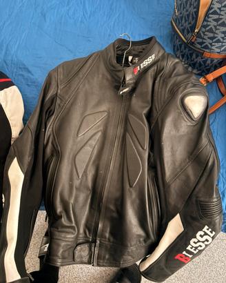 Giubotto moto pelle