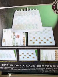 Three In One Glass Compendium - scacchiera
