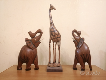 Statuette legno Africane