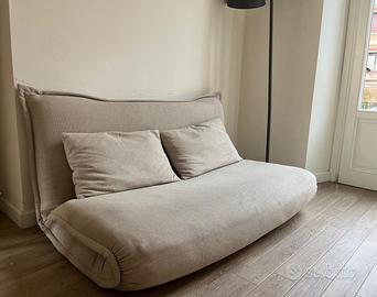 Divano letto a 2 posti beige