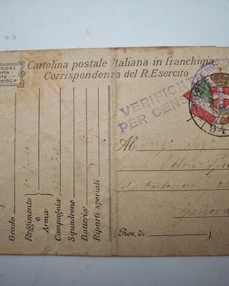 Franchigia Regio Esercito 1917 Guerra Mondiale WWI