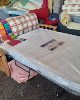 Divano legno rustico letto a scelta
