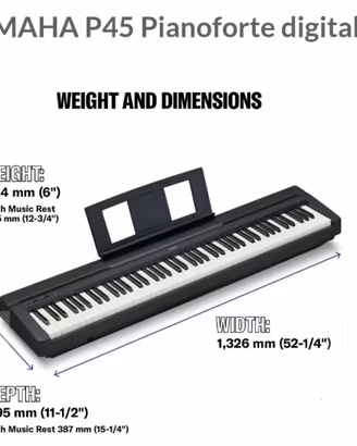 tastiera Yamaha p45-B