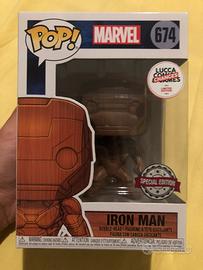 Funko pop iron man 674special edition lucca comics