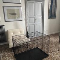 Gabbia metallica per cani e cuccioli.
