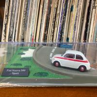 Modellino auto diorama fiat nuova 500 sport scala