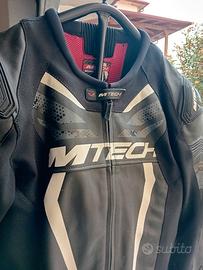 tuta pelle MTech 54 divisibile come nuova 