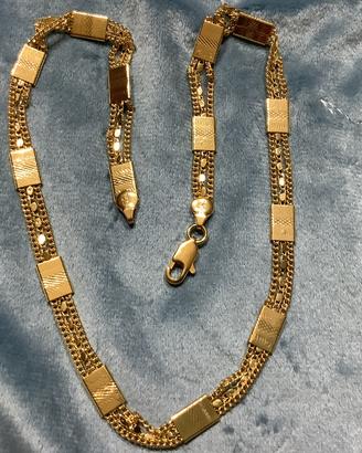 Collana placcato oro 750