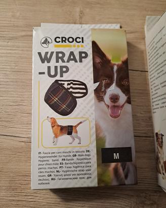 fascia per cani maschi in tessuto + assorbenti 