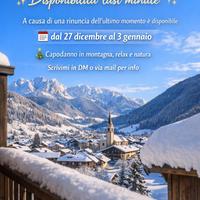 Disponibilità vacanze capodanno