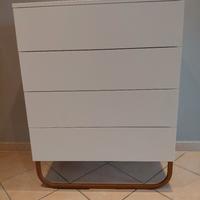 cassettiera bianca Sanford