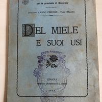 Libro antico “Del miele e suoi usi” 1904