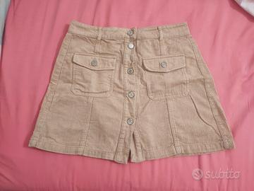 Gonna velluto Stradivarius 