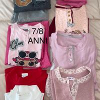 TUTE/PIGIAMI BIMBA da 5 a 8 ANNI