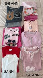 TUTE/PIGIAMI BIMBA da 5 a 8 ANNI