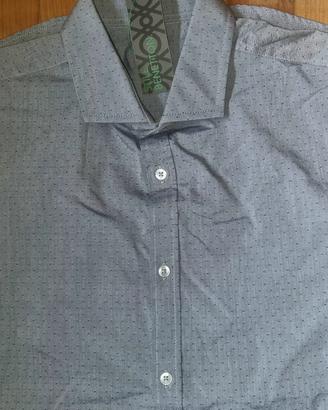 Benetton Camicia nuova misura M. Grigia punti neri