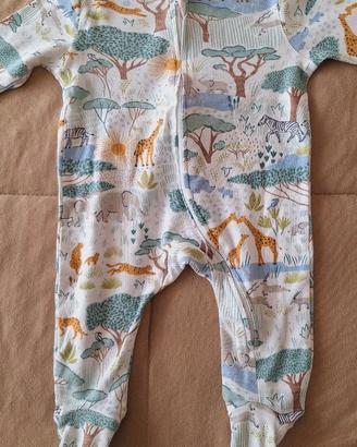 Tutina cottone John Lewis 0-3 mesi