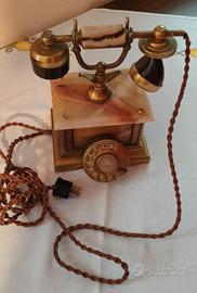 Telefono Vintage in Onice e Oro 18k - Telcer