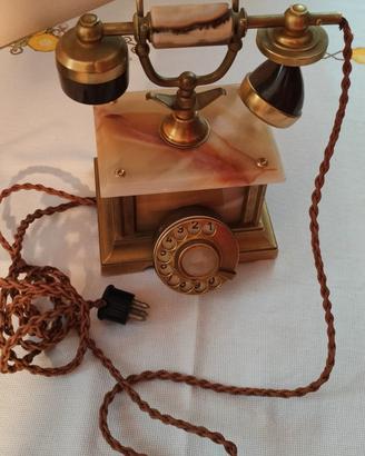 Telefono Vintage in Onice e Oro 18k - Telcer