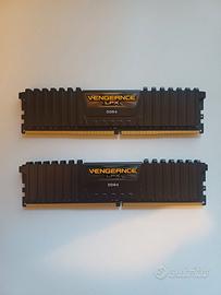 Schede RAM vengeance lpx ddr4 8gb x 2