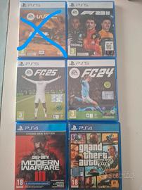 Set Giochi PS5 / PS4. FC25 F1 23 etc