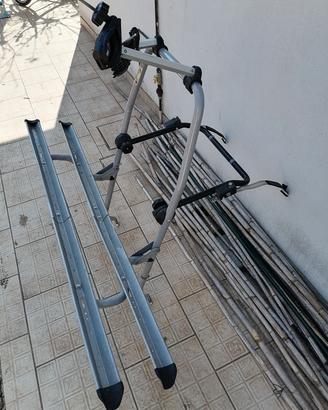 portabici doppio per auto