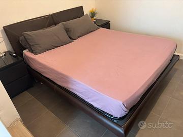 Letto in vero cuoio Bontempi