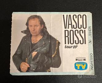 Vasco rossi biglietto concerto 1989