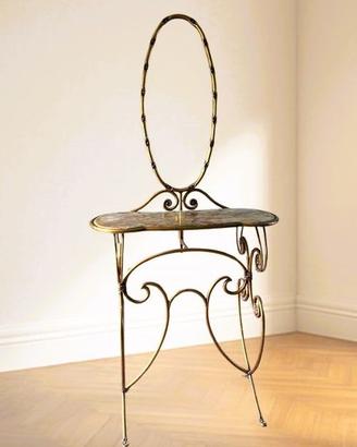 Toilette trucco in ferro battuto