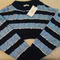 NUOVO Maglioncino corto e largo XS