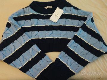 NUOVO Maglioncino corto e largo XS