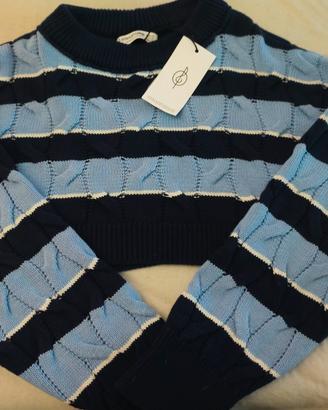 NUOVO Maglioncino corto e largo XS