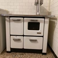 Cucina economica a legna con forno – stile vintage
