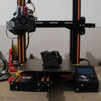 stampante 3d Ender 3 pro Modificata Guide lineari
