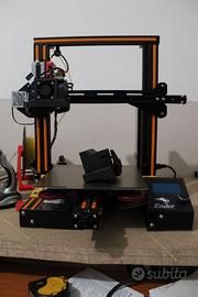 stampante 3d Ender 3 pro Modificata Guide lineari