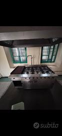 STUFA 6 FUOCHI A GAS + FORNO