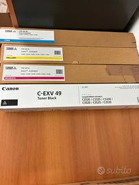 Kit 4 Toner Originali Canon C-EXV 49 originali