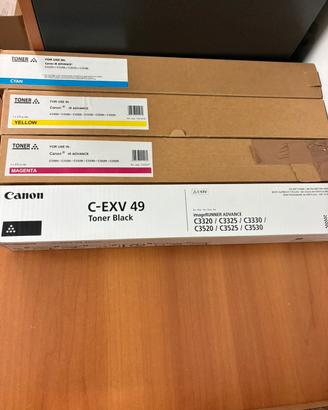 Kit 4 Toner Originali Canon C-EXV 49 originali