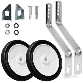 COPPIA ROTELLE UNIVERSALI BICI BAMBINO BAMBINA 16″