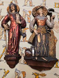 Coppia di figure in terracotta Atelier Kals